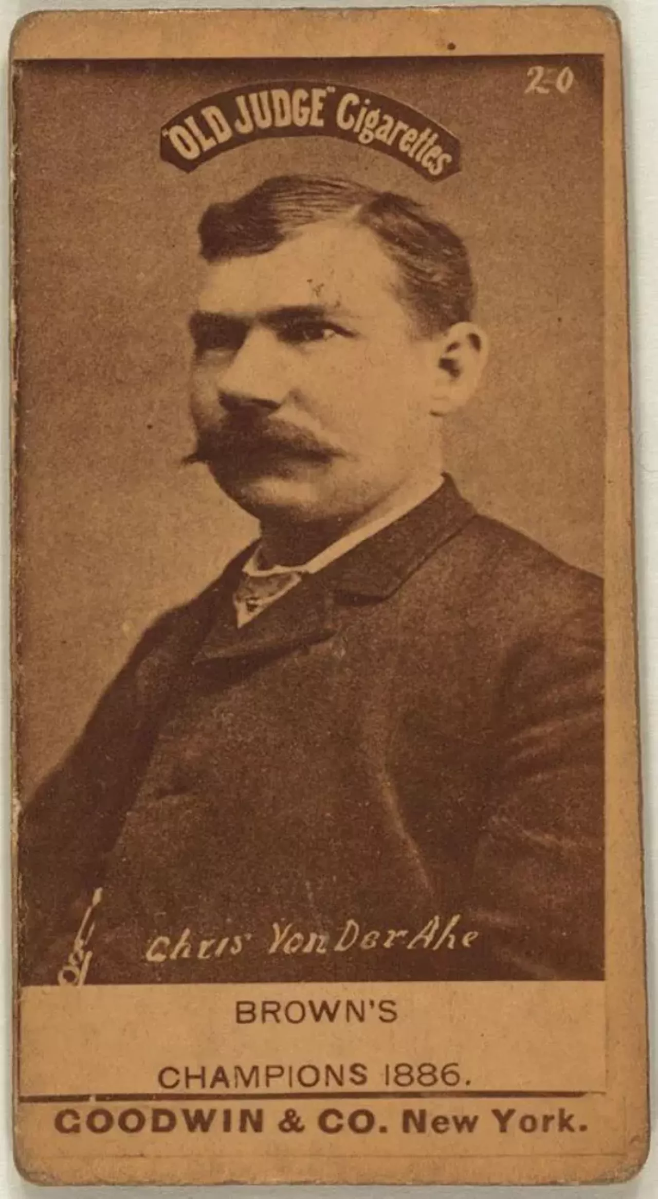 Chris von der Ahe German-American entrepreneur and owner of the St. Louis Brown Stockings, which later became the St. Louis Cardinals. Photo credit: Wikimedia Commons