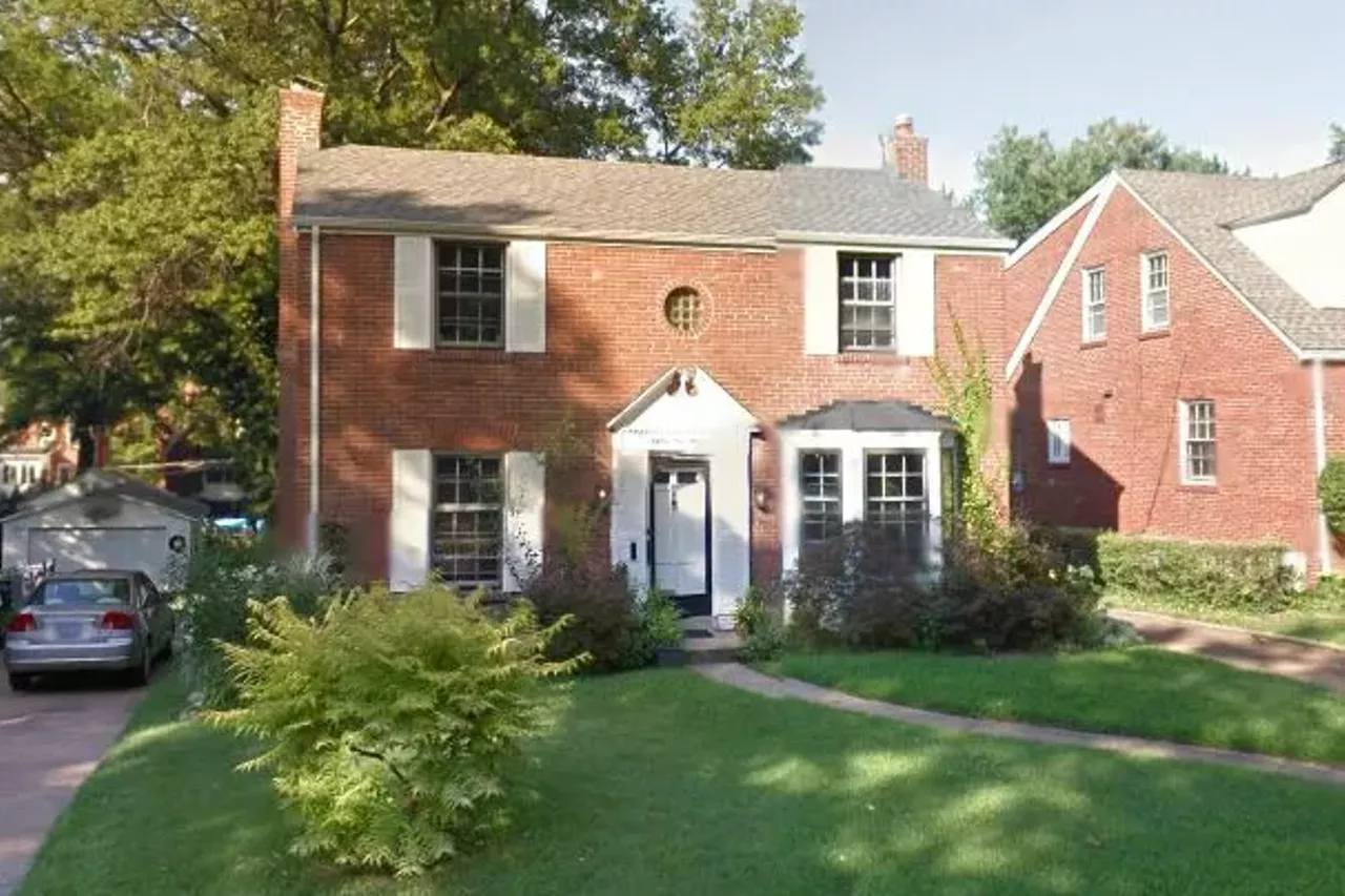 Exorcist House located in Bel-Nor, a suburb of St. Louis If you've seen The Exorcist, you have a general idea of the evil that happened in this house. It was a movie based off of a book of the true tale of a posessed 14-year-old boy. This was where he lived. Photo credit: screengrab from Google Maps