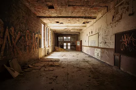 Vacant for 20 years, the Eliot School is located in St. Louis' Hyde Park neighborhood.