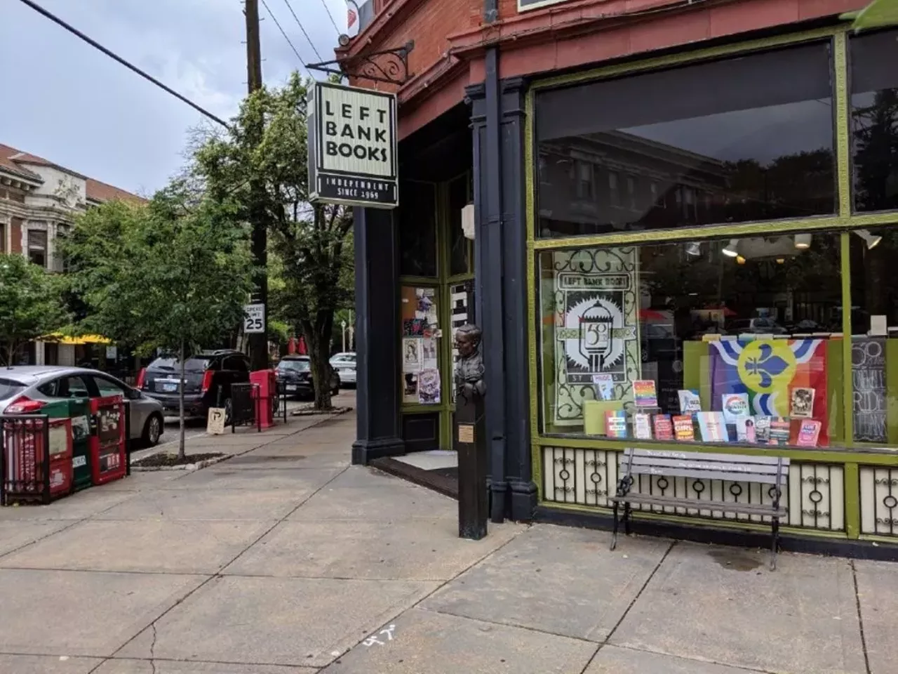 Left Bank Books (399 N Euclid Avenue, 314-367-6731, left-bank.com) Books aren&#146;t the only thing for sale at Left Bank Books. Cross-stitch kits, enamel pins, candles and games only scratch the surface of the possibilities of gifts and goods to buy at Left Bank. Find out more here. Photo credit: Joshua Phelps