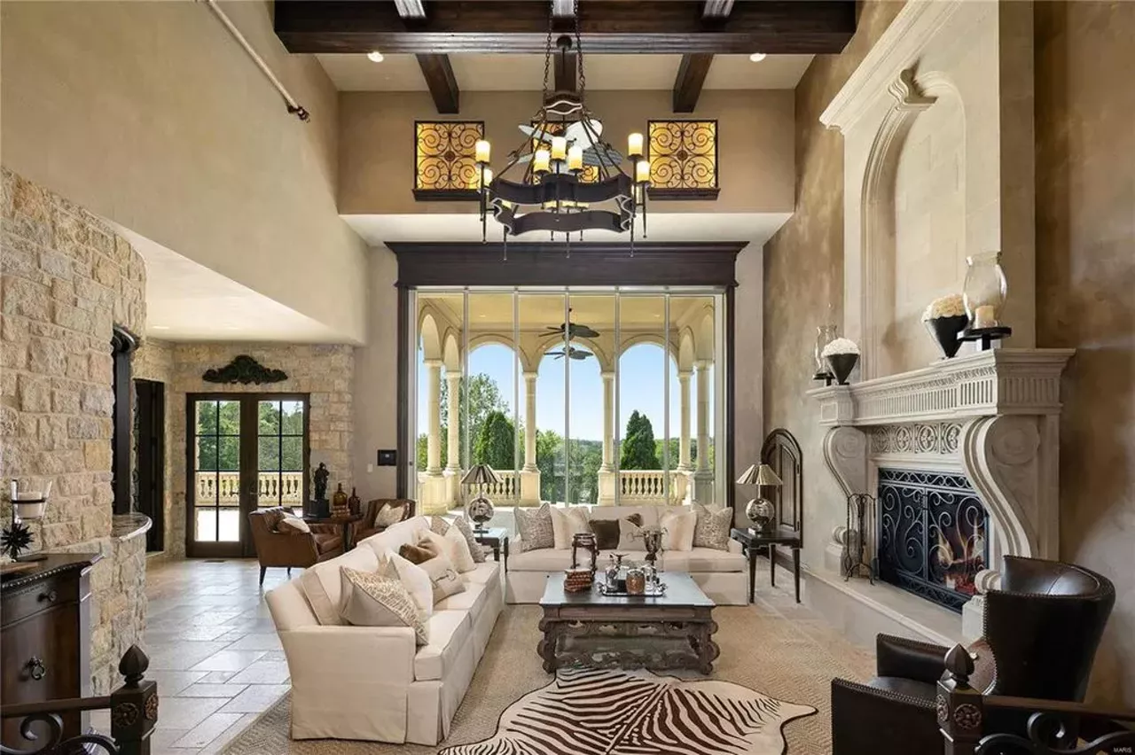 1705 N Woodlawn Ave, Ladue, MO 63124 $13,000,000 This is currently the most expensive house on the market in St. Louis. With seven bedrooms and thirteen bathrooms, there is much to explore on this property. In addition to 30,000 square feet of living space, there is a pool, a pond and an absolutely massive garage. Visit the listing page here. Photo credit: Realtor.com