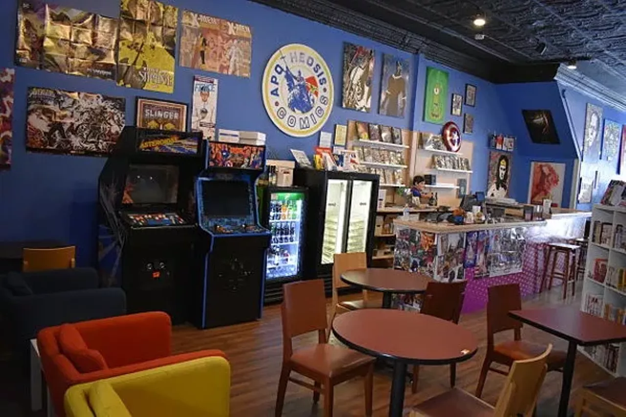 Apotheosis Comics (3206 S. Grand Boulevard, 314-260-1689, apotheosiscomicsstl.com) Comic book lovers will rejoice in the finds at Apotheosis Comics. Action figures, comic books and graphic novels are all available here. Find out more here. Photo credit: Daniel Hill