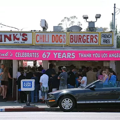 Pink’s Hot Dogs Hook us up, L.A.