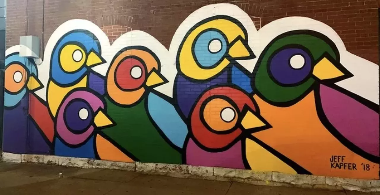 &#148;Birds on Boyle&#148; The Grove, intersection of Boyle and Manchester (4200 Manchester Avenue) Art by artist Jeff Kapfer Photo credit: Riverfront Times / @riverfronttimes on Instagram