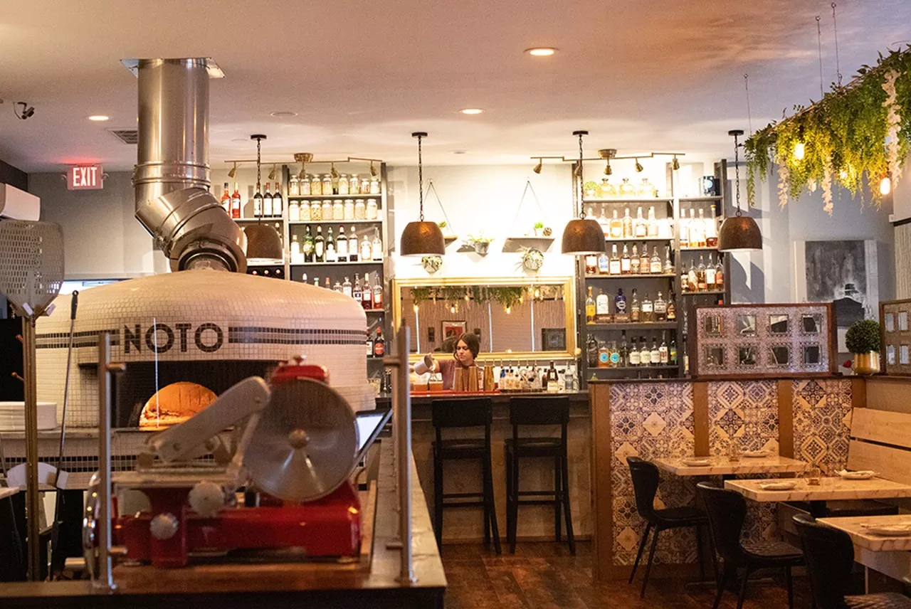 Noto (5105 Westwood Drive, St. Peters; 636-317-1143) Foodies know that some of the most stunning Italian fare in the area is hiding just off Highway 94 in St. Peters. Noto is thrilling from start to finish, a stunning portrait of southern Italian cuisine as authentic as you'd get if you were sitting on a veranda overlooking the Tyrrhenian Sea. And if you only try one pizza at Noto, you must get the margherita. Cheaper than a flight to Naples but no less transportive, this pie is a light-bulb moment for anyone who wants to know why Neapolitan pizza is so beloved. Read more here