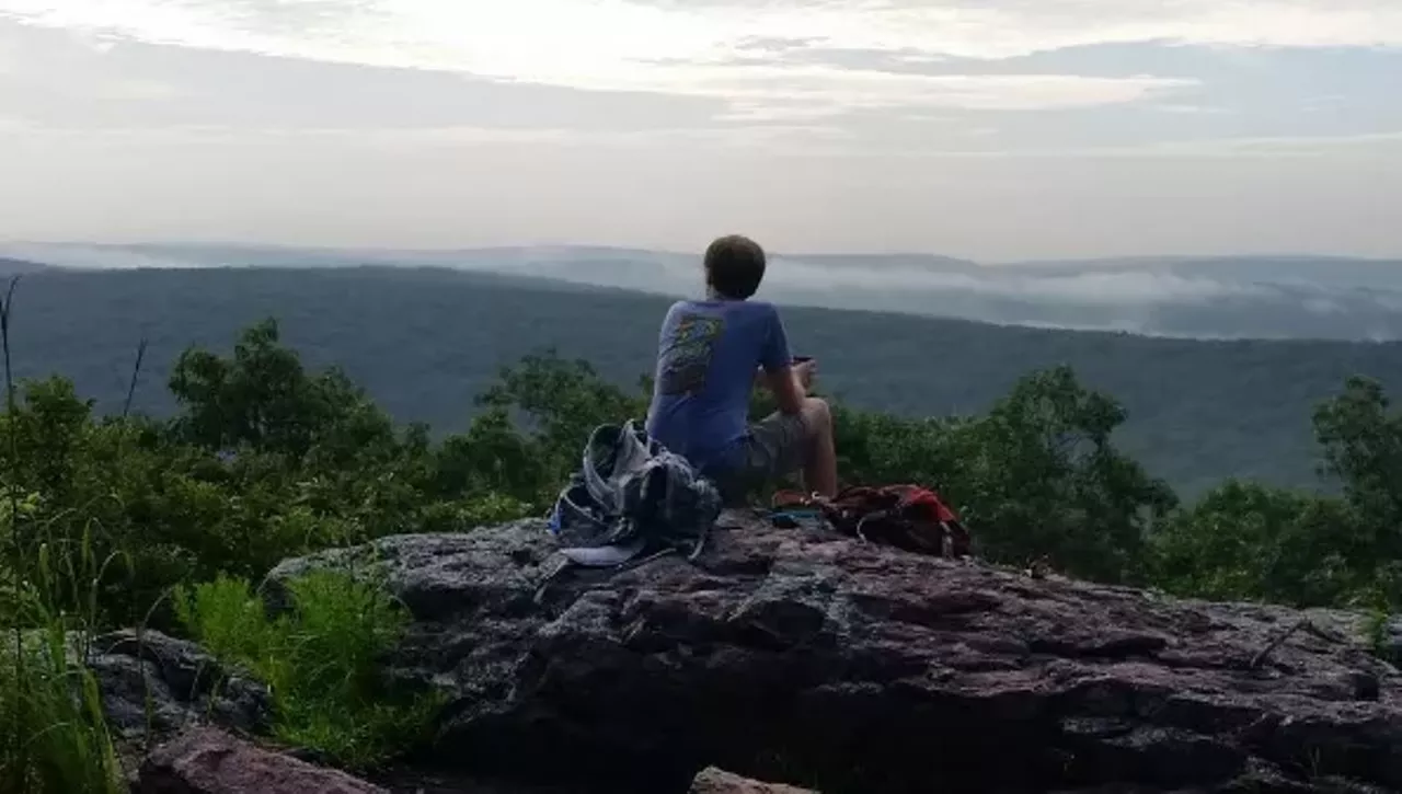 The 13-mile loop at Bell Mountain is perfect for first-timers or a weekend backpacking trip. Hike about five miles around the south part of the loop, then set up camp when you find the bluffs. Photo courtesy of Instagram / magickmonk.