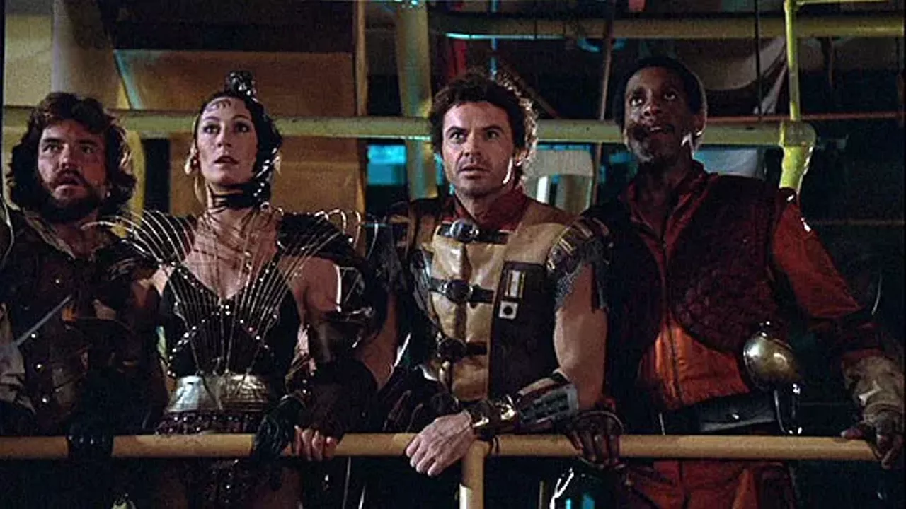 25. Ice Pirates (1984) In this undistinguished parody of the sci-fi genre, Robert Urich is Jason, who leads a band of pirates in redistributing the wealth of the few to the coffers of the needy. He also joins up with Princess Karina Mary Crosby in searching for her father and a possible source of water in the next galaxy. Meant to be a campy romp, the film stops short of achieving a goal that should have been effortless. -- Eleanor Mannikka