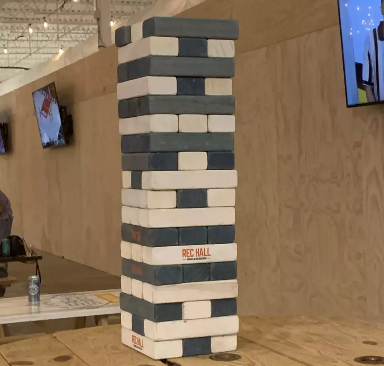 Giant Jenga (800 S Duchesne Dr, St Charles, MO 63301) Photo credit: Riverfront Times / @riverfronttimes on Instagram