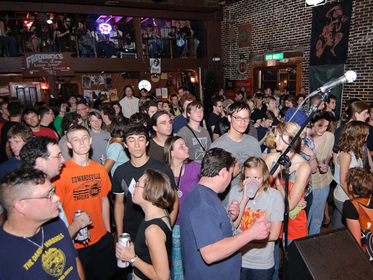 OFF BROADWAY (3509 Lemp Avenue, offbroadwaystl.com) VIBE: Warm room with a small balcony and a great patio that hosts some of the best mid-level touring acts in the country TIP: The balcony is a great spot to do some people-watching with your sweetie.