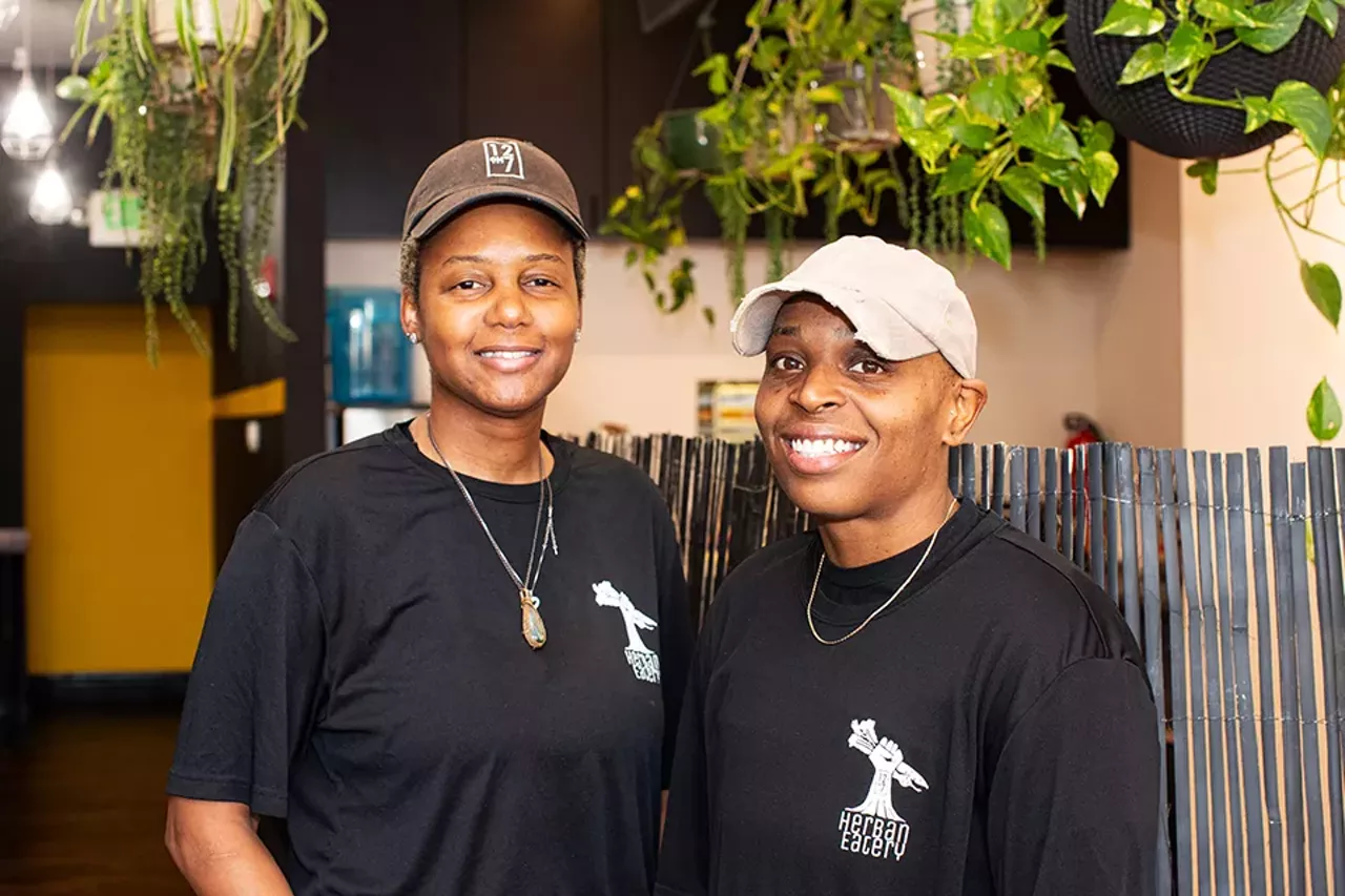  12oh7 Herban Eatery (6138 Delmar Boulevard, 314-932-1207) Owned by Brandy Dixon and Jasmine Yandell, see the next photo for some of 12oh7's delicious vegan offerings. Read more here.