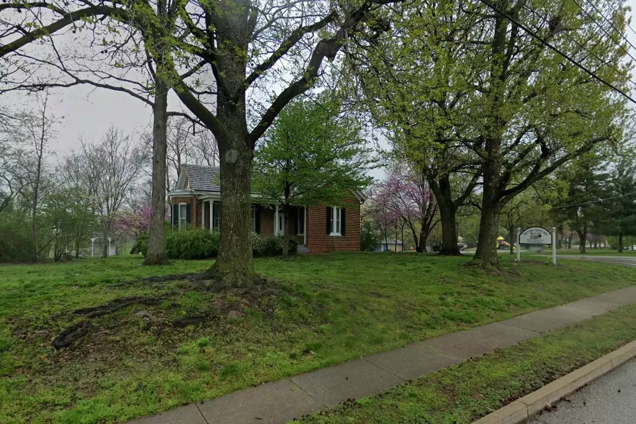 Payne-Gentry House 4211 Fee Fee Road; Bridgeton, MO There is a small cemetery behind this house where a number of children were buried. Over the years, many people have claimed that they've seen the ghosts of these children playing in the garden. Photo credit: screengrab from Google Maps