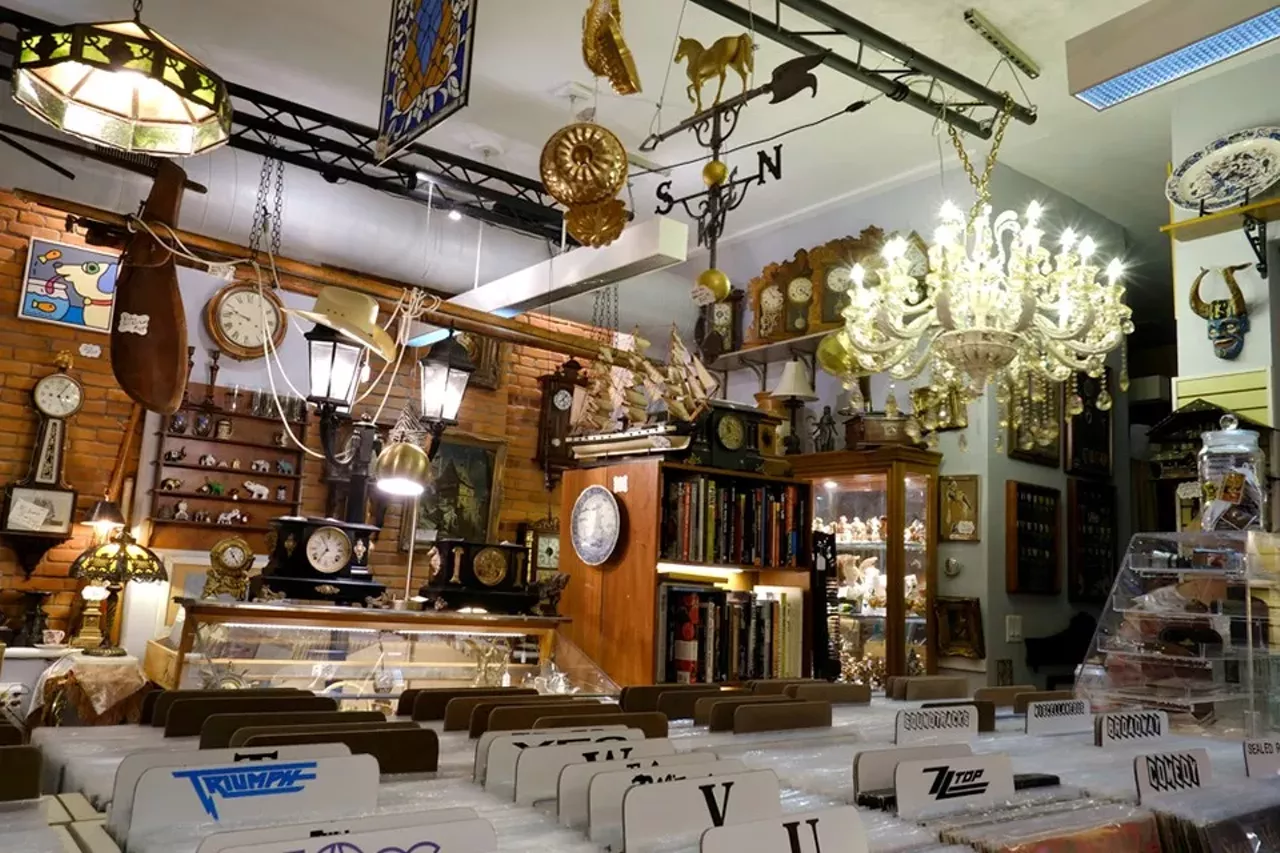 Frenchtown Records, Antiques & More (941 Park Avenue, 314-630-1163, www.frenchtownrecords.com) Jewelry? Check. Chandeliers? Check. Antique finds? Yup. Records and other vintage audio? You got it. Find out more here. Photo credit: Phuong Bui