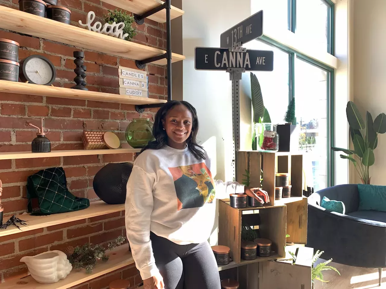 13th and Canna 2731 Cherokee Street, 13thandcanna.com Besties Sherrell Hall and Tameca Burnett opened a storefront for their e-commerce candle brand, 13th and Canna, in July. It was just in time. People are buying more weed than ever in Missouri, and those who want to keep the dankness to a minimum should head to 13th and Canna. The small store at the corner of Cherokee and Iowa streets sells odor-eliminating candles that don’t just mask smoke smells but neutralizes them. 
