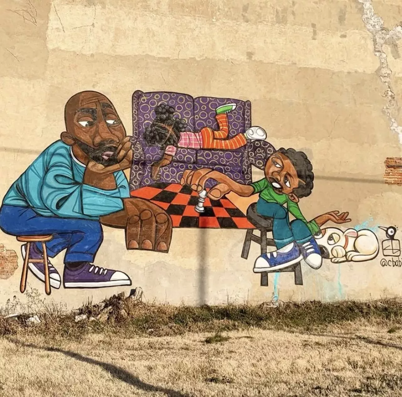 &#147;Life is a Chess Move&#148; North City St. Louis at Apiary @ The Park (2027 Salisbury Street) Mural by Cbabi Bayoc Photo credit: Riverfront Times / @riverfronttimes on Instagram
