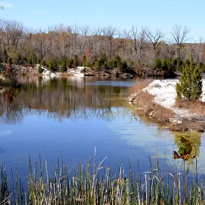 Klondike Park 4600 MO-94 Augusta, MO 63332 Estimated drive time: 49 minutes (Directions here) If you're into parks, explore Klondike, home of a white sand beach. Cabins are available for campers, too. Bonus: it can be accessed right off the Katy Trail, so you can have a two-in-one adventure. Photo courtesy of Flickr / George Shao.