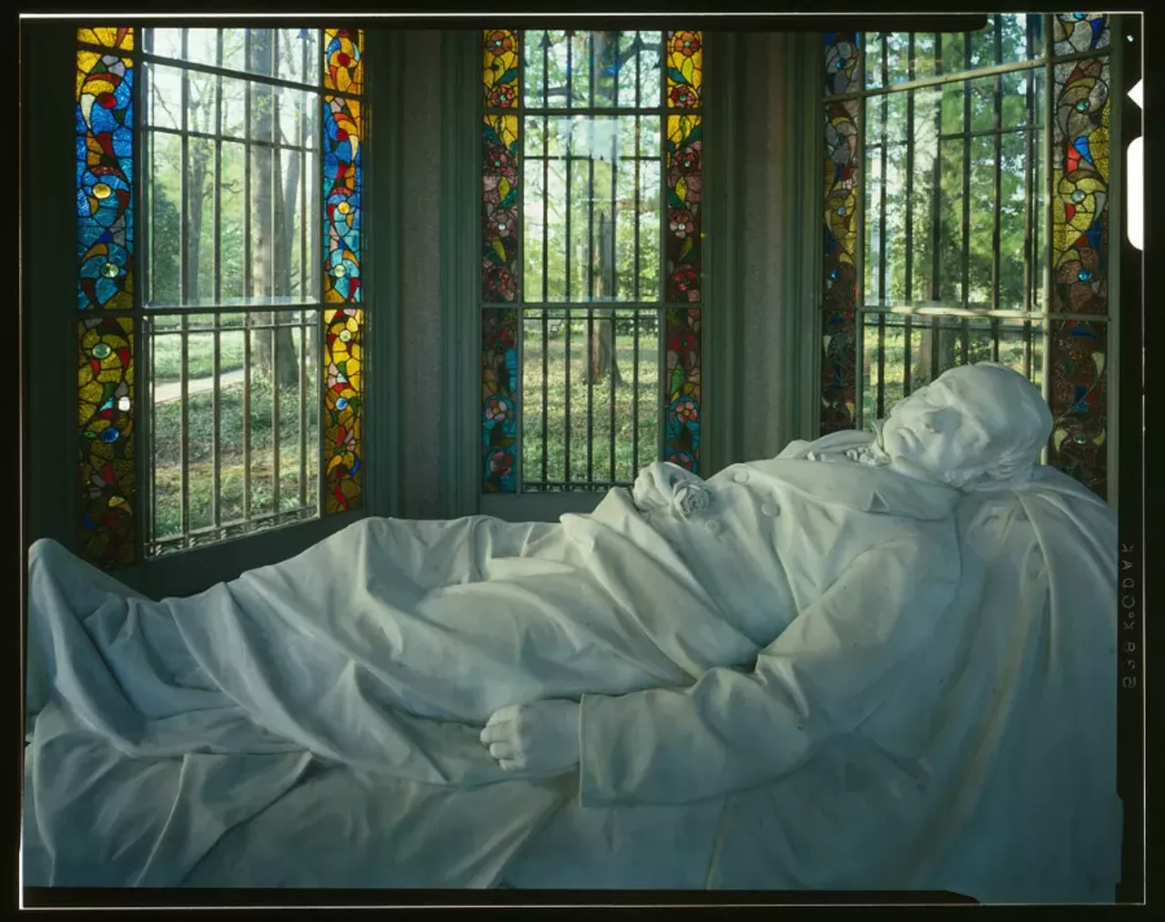 Henry Shaw The man who made Tower Grove Park and the Missouri Botanical Garden is buried in the mausoleum on the grounds at the garden. Photo credit: Wikimedia Commons