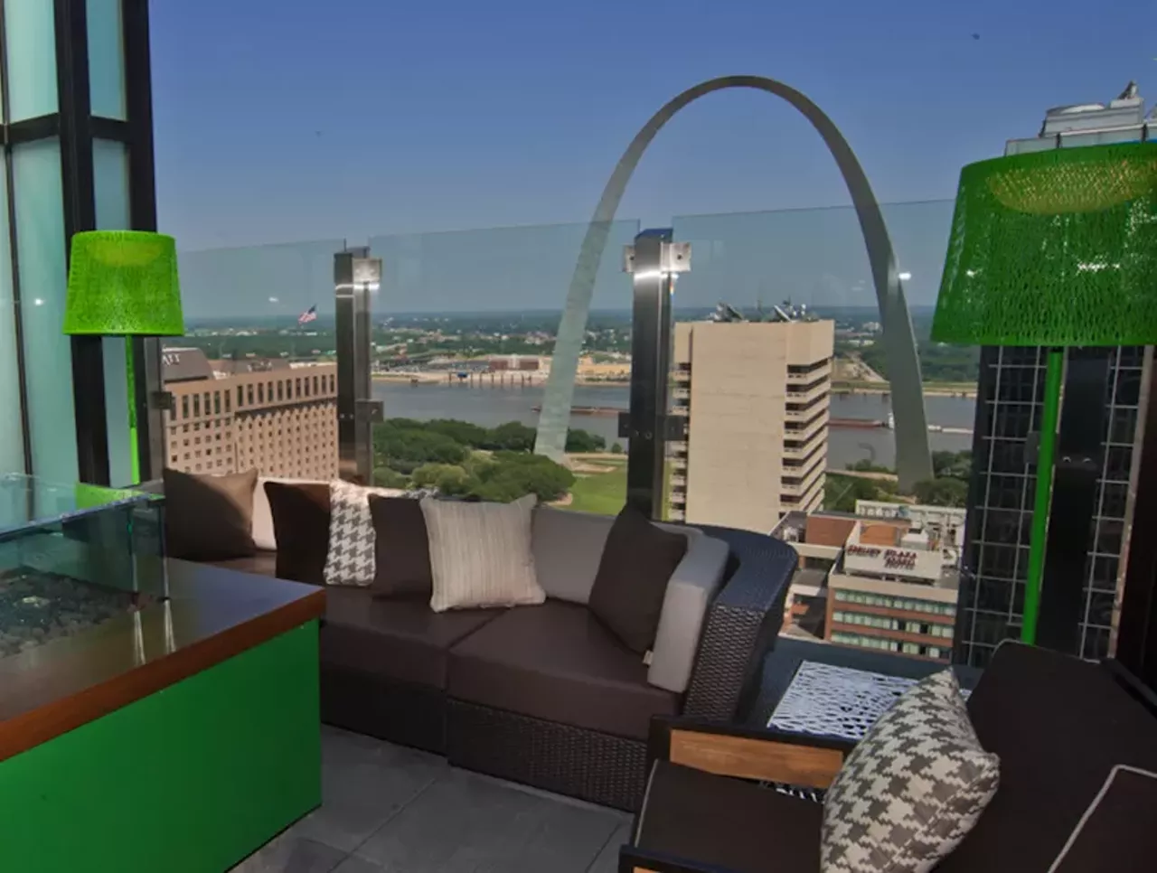 Want to watch a Cardinals game in style? Look down while on Three Sixty&#146;s patio, and you&#146;ll find yourself looking right into Busch Stadium. Now that&#146;s a winner. Photo courtesy of Instagram / Paul Hohmann.