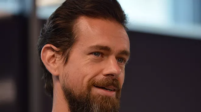 Jack Dorsey speaks to media, family members and colleagues while unveiling the Square Terminal.