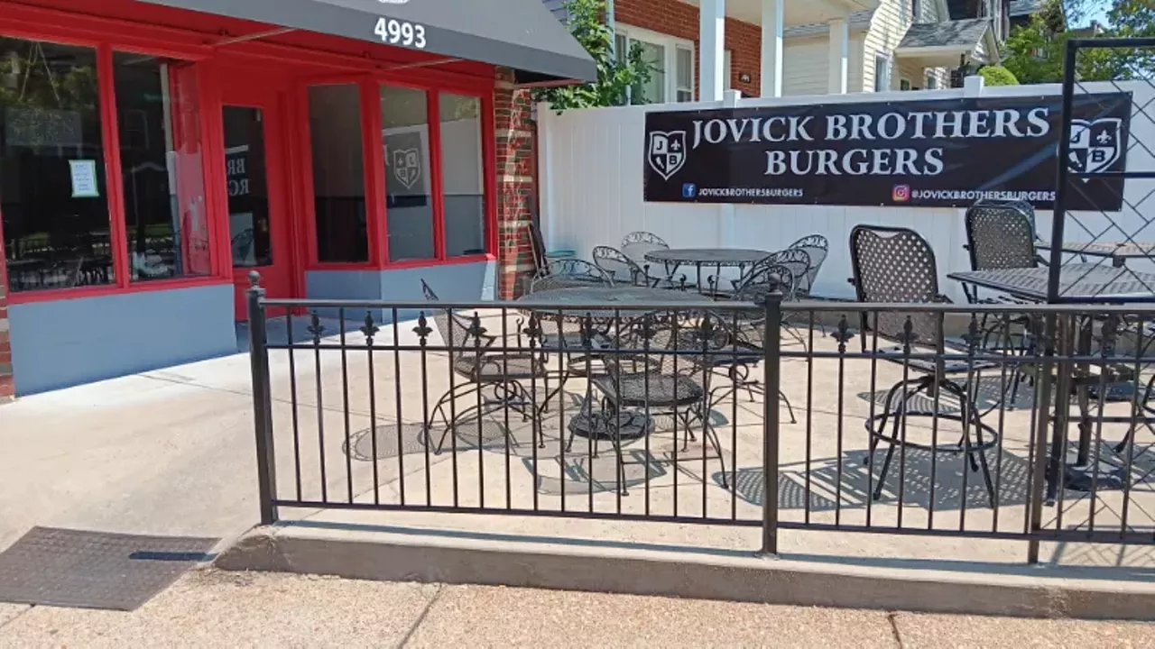 21. Jovick Brothers Burgers (4993 Loughborough Avenue; 314-390-2899) “I heard Jovick Brothers Burgers opened last week. The photos I saw of them looked great so I popped in on a Monday evening. This space has about 6 tables inside and 6 tables outside. All of the the inside tables turned twice while I was there and there were maybe 3 tables filled outside. I ordered a double smash burger with pepperjack, pickle, and onion and French fries. Everything was really good. Not too greasy. It stayed together while I ate it. Would have liked if the bun was less bready but it's a minor complaint. The French fries were battered and perfectly crisp. Burger had nice skinny edges. Love the Heinz ketchup. You order at the counter and then they bring it out to you. Friendly service. I'm sure I'll be back here!” - Michelle L. on Yelp