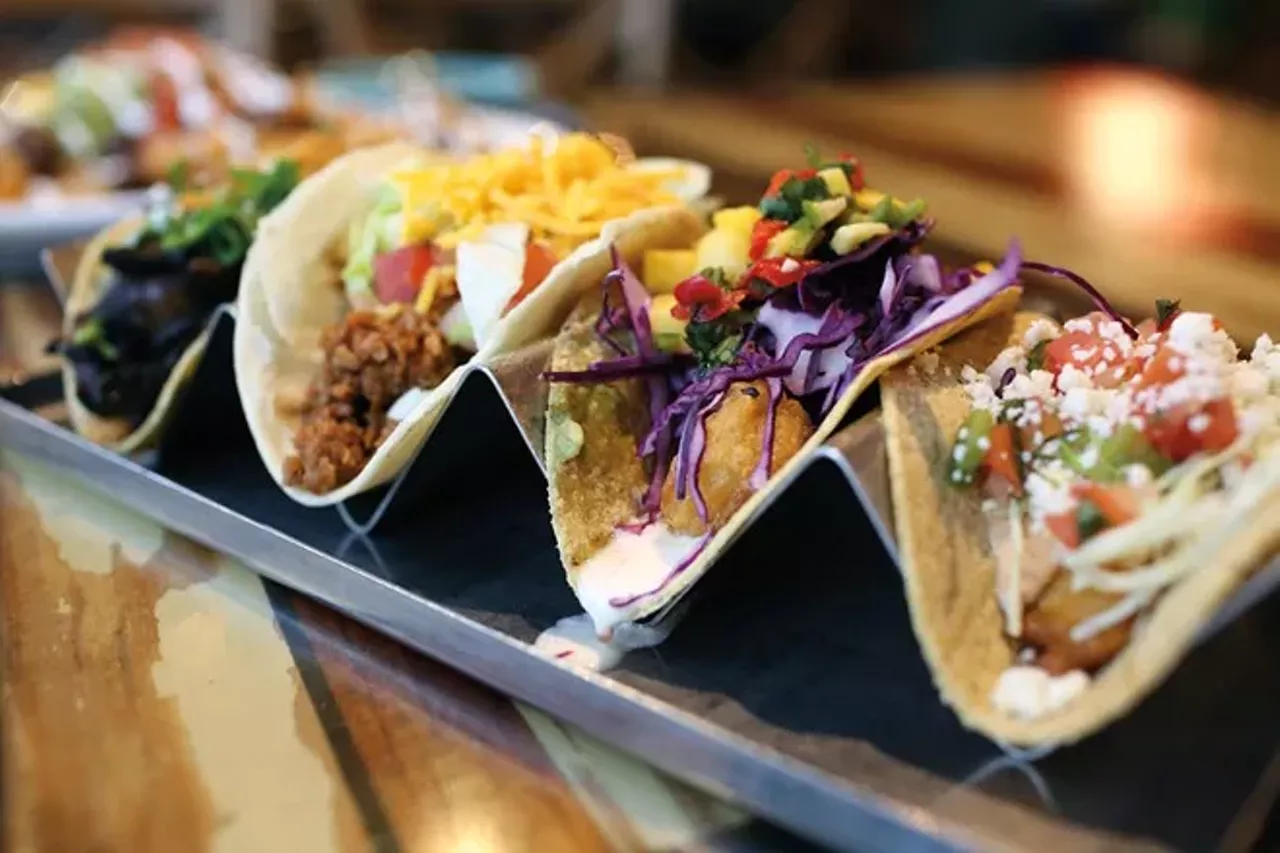 Mission Taco Joint (multiple location including 105 East Jefferson Avenue, Kirkwood; missiontacojoint.com) These Mexi-Cali restaurants have been winning over St. Louis stomaches for a decade. Originally conceived of as a dinner and late-night spot equally focused on bar and food, the people demanded access to this fab food for more hours per day. Now there are four Mission Taco locations throughout the St. Louis area that are open during lunch hours, too.