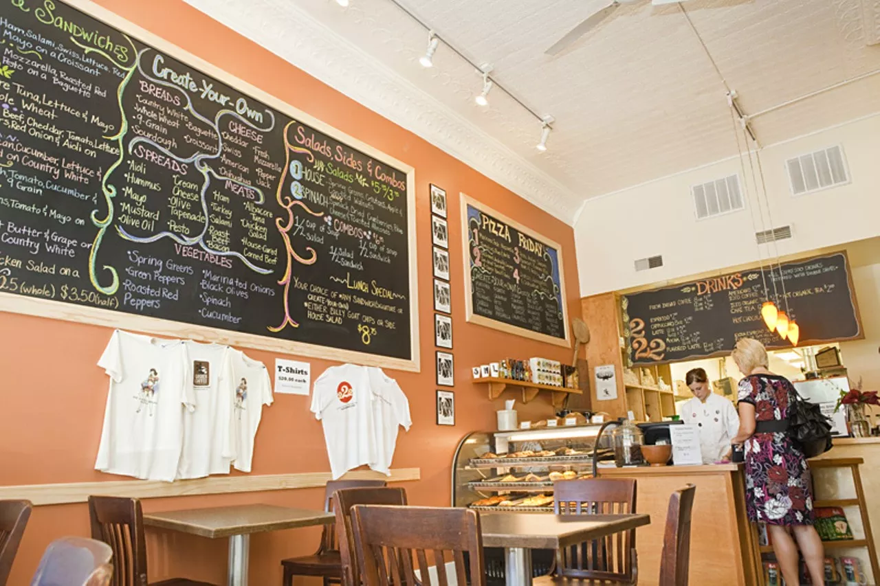 222 Artisan Bakery & Cafe Originally started by the multi-talented Goshen Coffee founder Matt Herren, 222 Artisan Bakery (222 North Main Street, Edwardsville, Illinois; 222artisanbakery.com) has a new life under current, bread-obsessed co-owner Trevor Taynor. A graduate of the San Francisco Bread Institute, Taynor now teaches bread-making through Southern Illinois University, proving his sourdough is a masterclass.