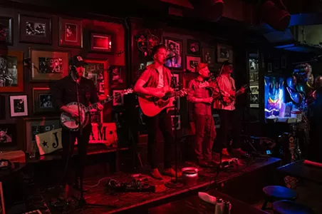 JigJam on the stage at John D. McGurk's on Thursday, February 22.