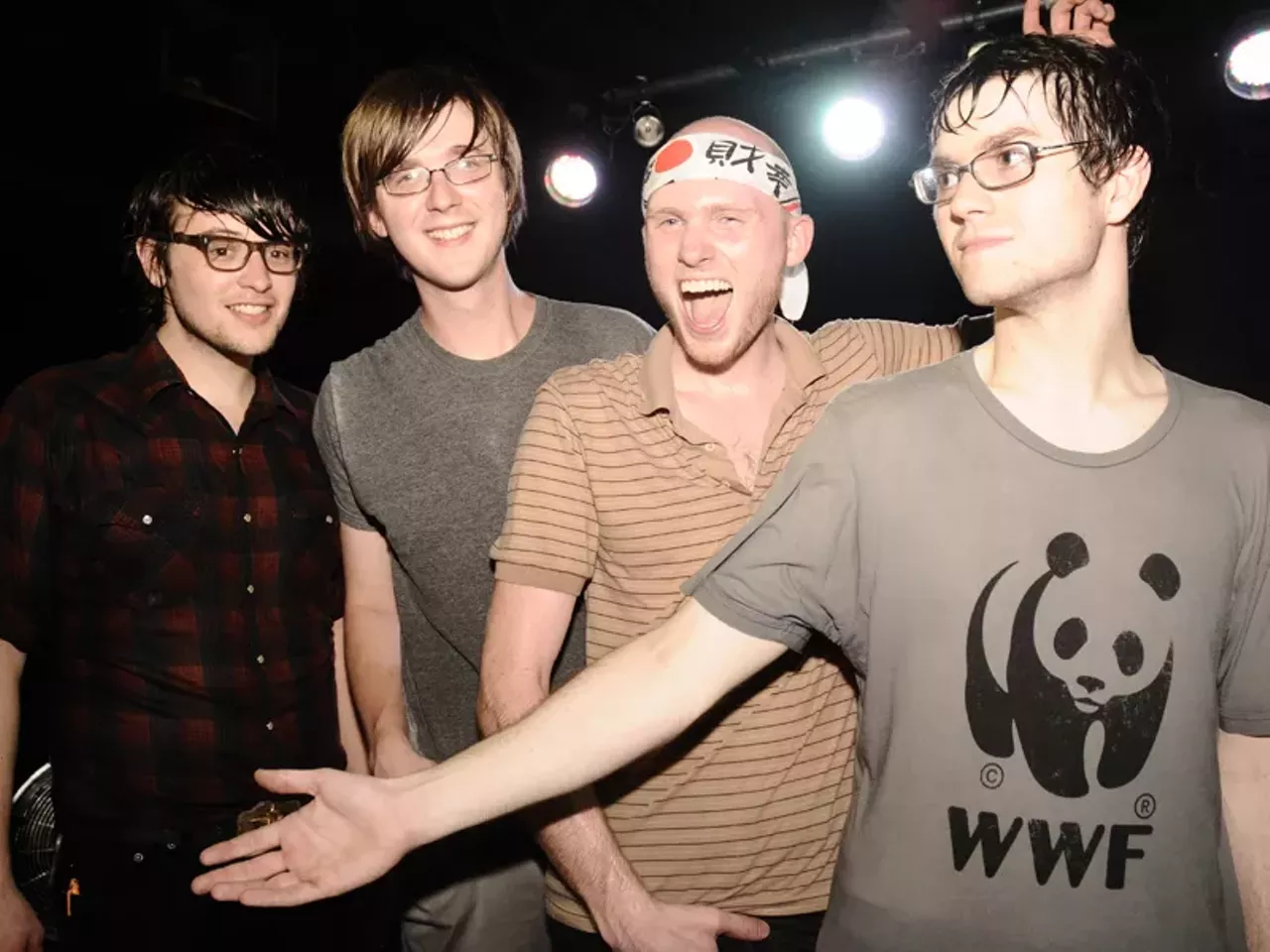 Local noisemakers So Many Dynamos, just after playing at the Firebird on June 27 for their CD-release show. The air-conditioning went out during the show, naturally. See more photos