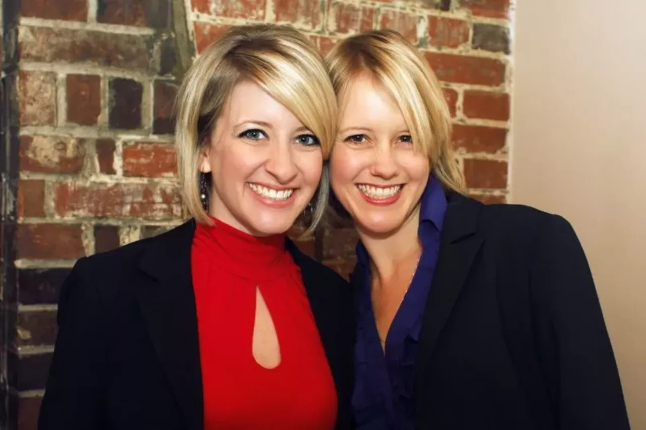 Kate Curran and Becky Waldbusser from Align water which was one of the sponsors for the event.
