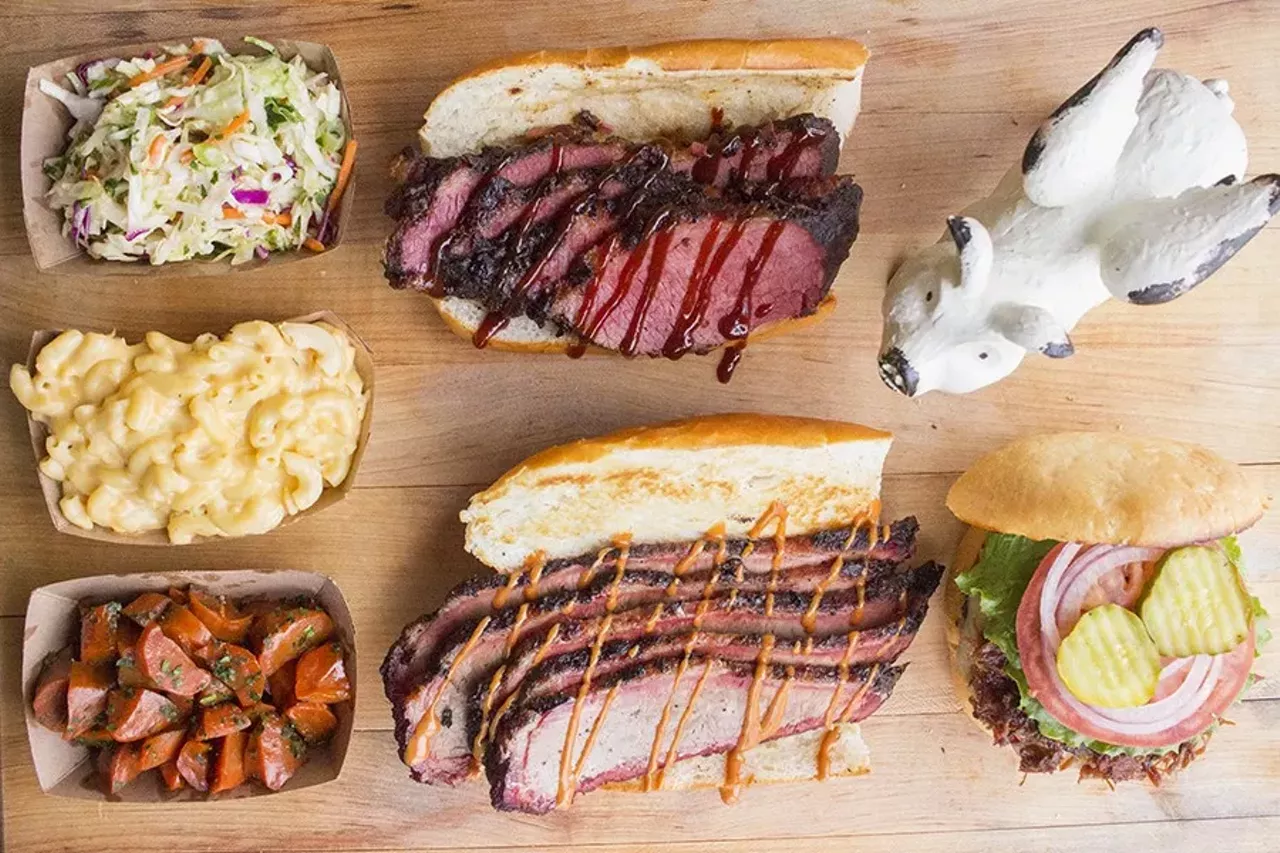 The Stellar Hog 5623 Leona St. St. Louis, MO 63116 (314) 481-8448 Think you can't get fantastic barbecue inside a neighborhood bar? Think again. The Stellar Hog, located within Super's Bungalow, serves up incredible barbecue. Beyond the meat, however, we could go on and on about the fantastic mac and cheese. Put it on your food bucket list, stat. Photo by Mabel Suen.