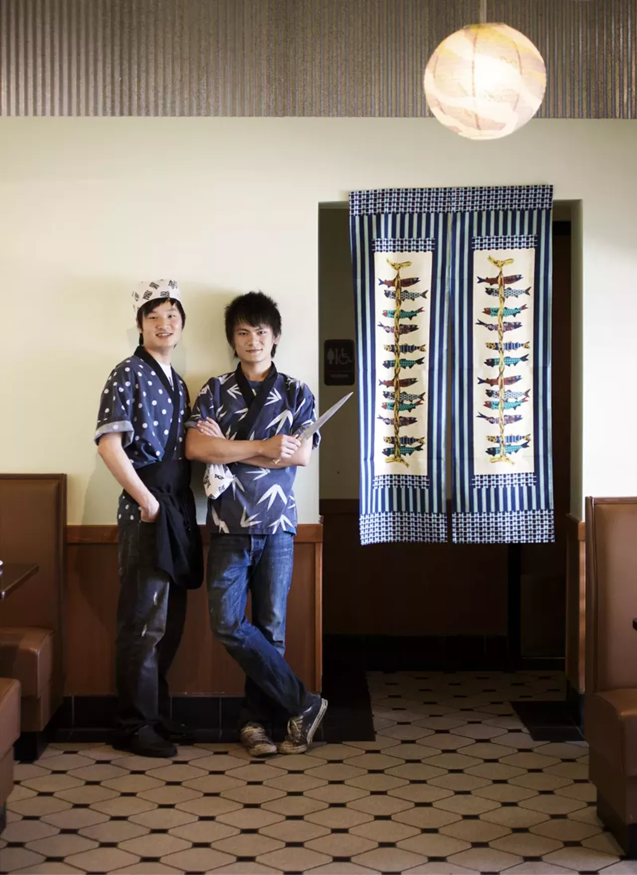 On left is sushi chef Qi Dong, on right is his cousin and one of the owners of Sushi Ai, Jake Dong.