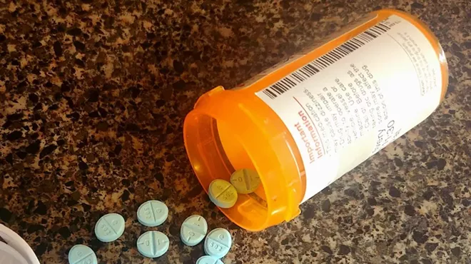 Shown, a generic form of Adderall. Prosecutors say Dr. Craig Spiegel wrote prescriptions in exchange for sex.