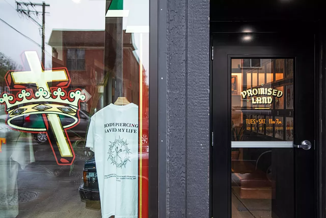 Promised Land Tattoo is located at 118 Morgan Ford Road.