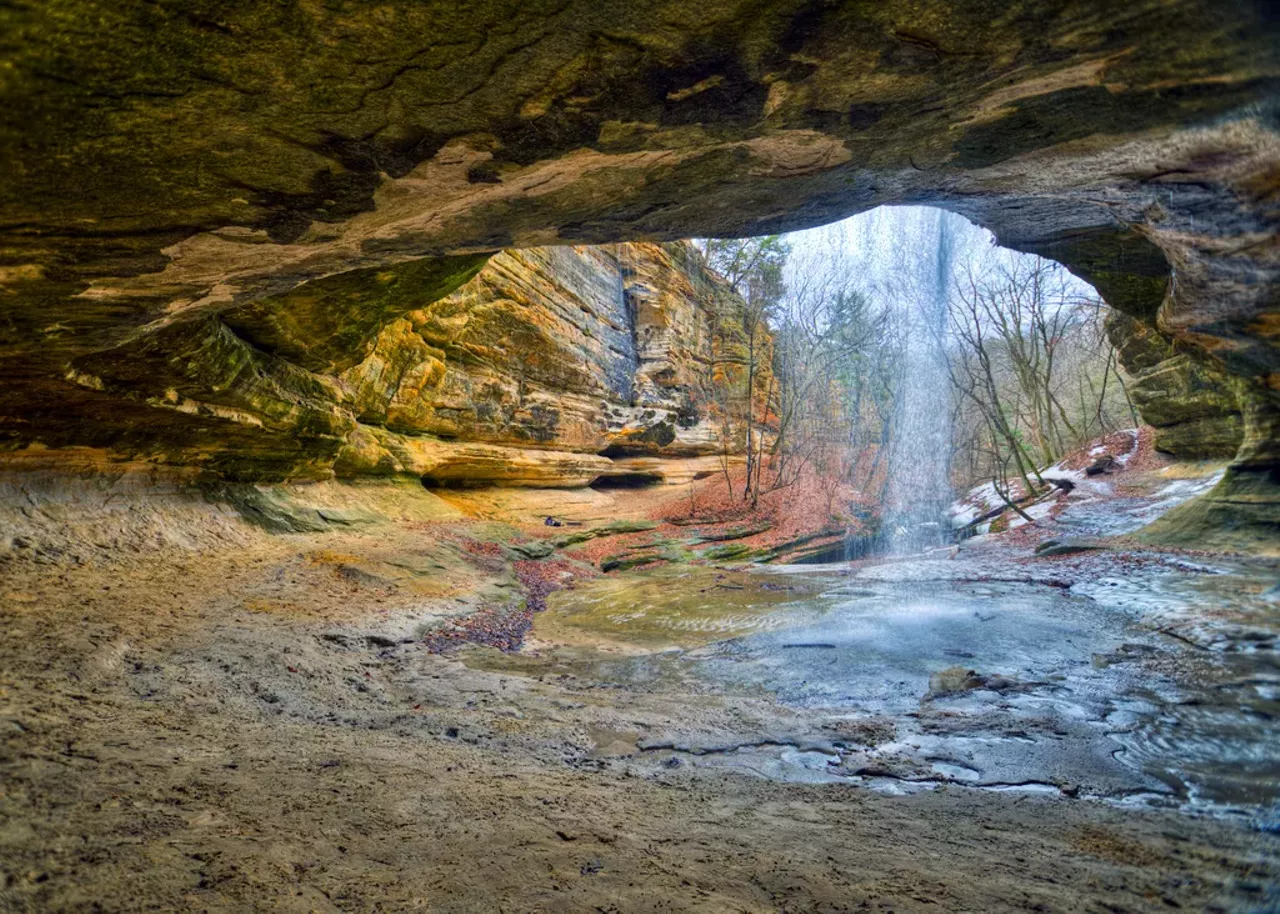 Starved Rock State Park 2668 E. 875th Rd. Oglesby, IL 61348 Estimated drive time: 3 hours, 18 minutes (Directions here) Not far from Garden of the Gods is Starved Rock State Park. Here you'll have eighteen canyons to explore, such as LaSalle Canyon (pictured). Also close are Illinois' 30-mile long Pomona natural bridge, the Little Grand Canyon and Giant City State Park. Photo courtesy of Flickr / Judd McCullum.