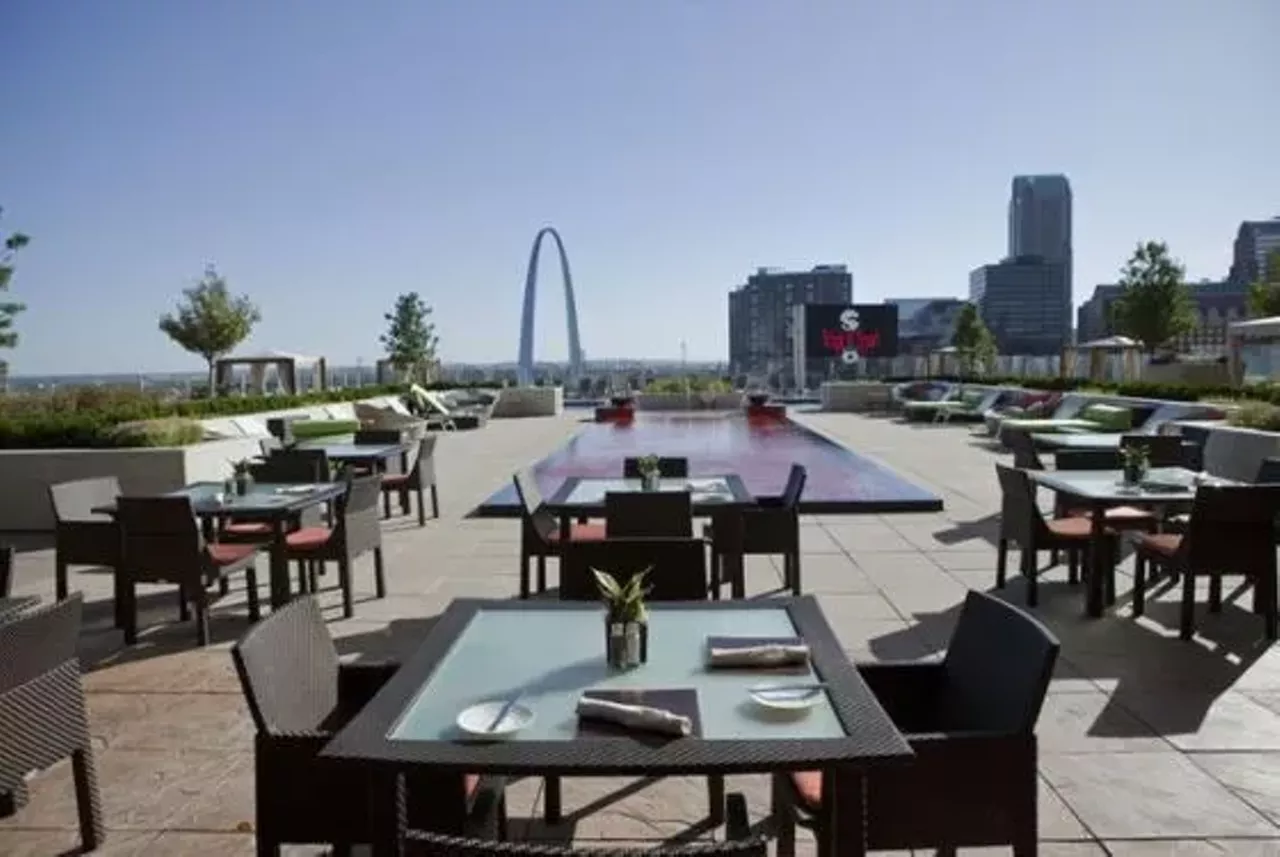 Cielo 999 N. 2nd St. St. Louis, MO 63102 (314) 881-5759 Considering Cielo is located on the eighth floor of the Four Seasons hotel, you know this isn&#146;t any old eatery. Here you&#146;ll find an upscale Italian restaurant with a view to match. An evening spent out on the patio with the Arch as your backdrop is definitely time well spent. Photo by Laura Miller.