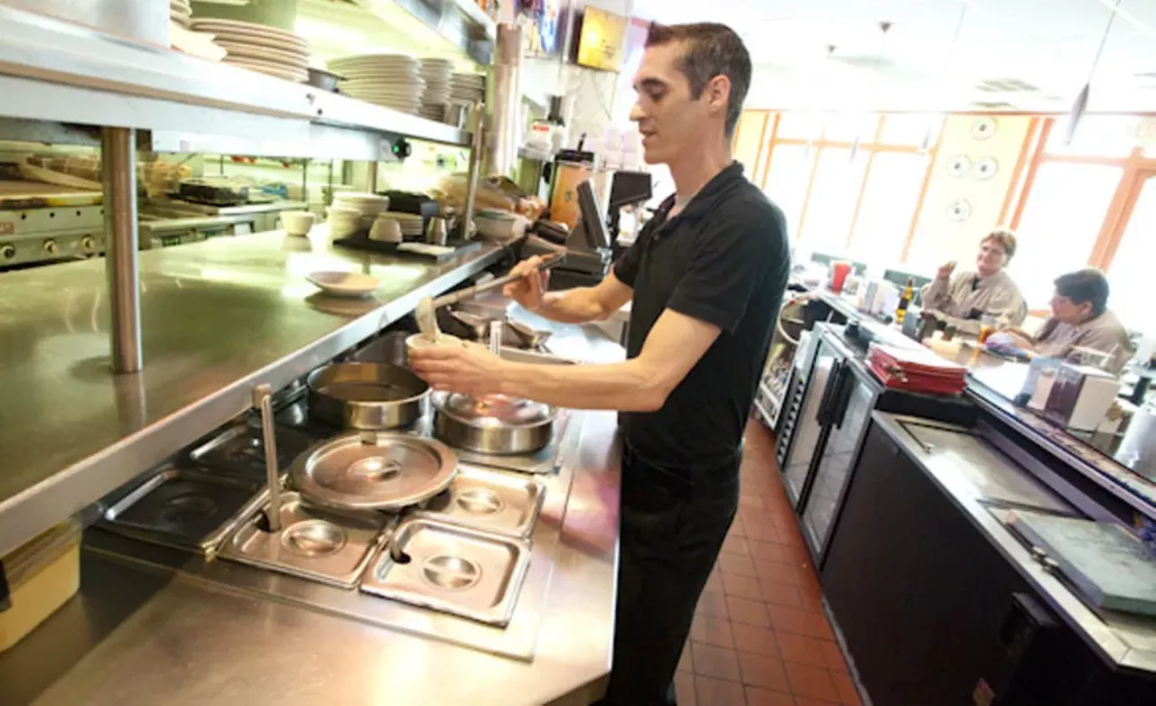 City Diner 3139 S. Grand Blvd. St. Louis, MO 63118 (314) 772-6100 City Diner founder Peter Spoto set out to create this South Grand institution as an affordable "place for everyone." We'd say he succeeded -- it even expanded into the former Dickmann's Boulevard Bakery in 2003. Open since 1992, City Diner serves diner food from sandwiches and burgers to omelettes and biscuits. Photo via RFT archives.