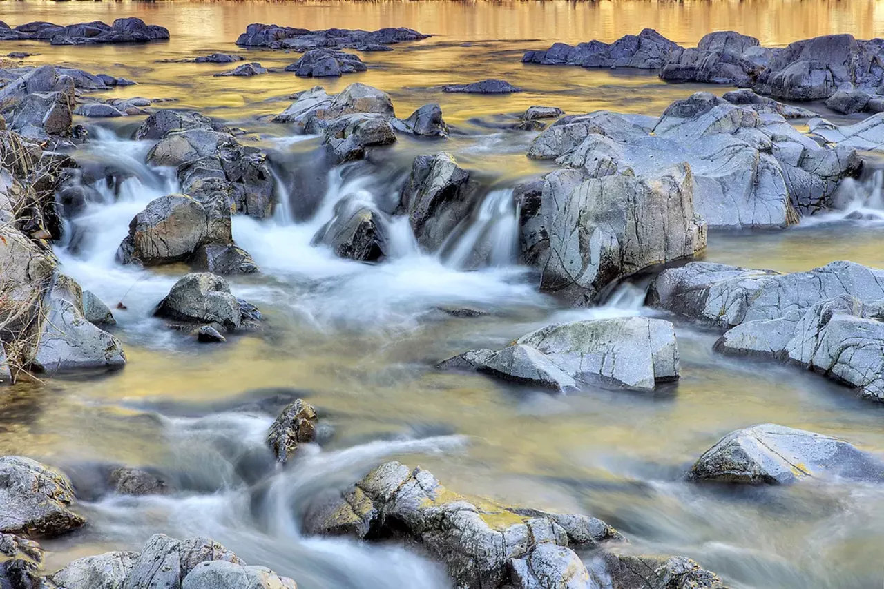 Johnson's Shut-Ins State Park 148 Taum Sauk Trail Middle Brook, MO 63656 Estimated drive time: 1 hour, 43 minutes (Directions here) In the summer, wander 20 minutes down Hwy N from Elephant Rocks to Johnson's Shut-Ins, Missouri's largest collection of natural water slides. Photo courtesy of Flickr / Brad Kebodeaux.