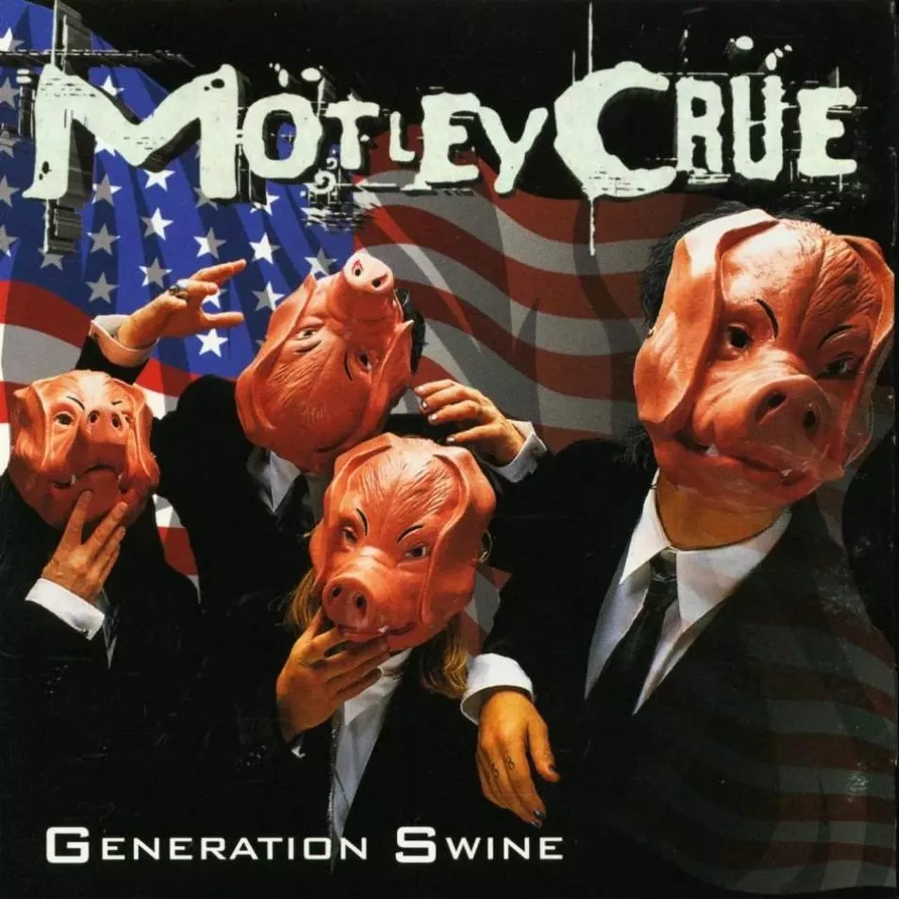 M&ouml;tley Cr&uuml;e - Generation Swine (1997) Generation Swine's most notable quality was probably the return of Vince Neil as the band's frontman, but despite the reunion of classic M&ouml;tley Cr&uuml;e, the record wasn't well-received by fans or critics. While the cover might lead one to believe it's a political record, the songs stood true to M&ouml;tley Cr&uuml;e pedigree, concentrating mostly on drugs, love and prostitution.