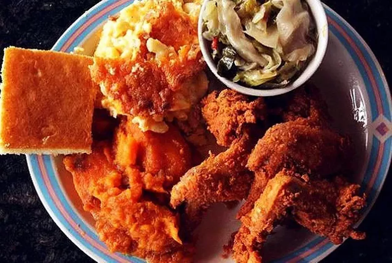 Sweetie Pie's 3643 Delmar Blvd. St. Louis, MO 63108 (314) 932-5364 Sweetie Pie's "Mississippi Style Cookin'" is the definition of soul food. Many St. Louisans swear by Sweetie Pie's mac and cheese, so of course you need to give it a try. Fun fact: Robbie Montgomery, the co-founder of Sweetie Pie's, used to be a backup singer for Ike and Tina Turner. Photo by Sarah Rusnak.