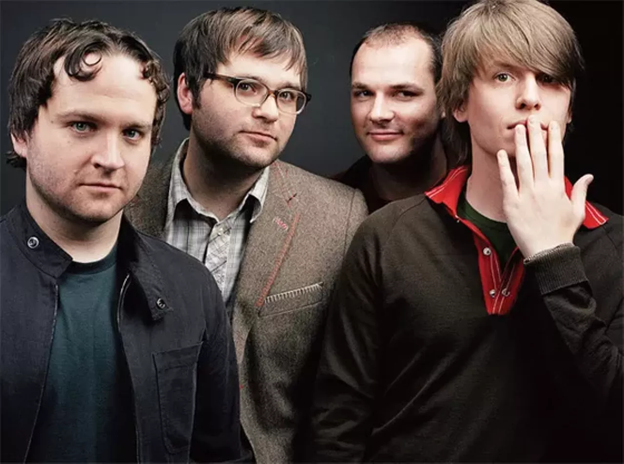 15. Death Cab For Cutie Death Cab for Cutie is the grandfather of crappy hipster bands. Singer and songwriter Ben Gibbard delivers sickly-sweet lyrics in a nerdy, nasally voice; he's overtly "sensitive" while employing nauseatingly twee titles like You Can Play These Songs with Chords. (First released on cassette, of course.) Musically, the songs are flat, resting in an "easy listening" register. Death Cab sounds like what would happen if you stripped Weezer of their power chords and sense of humor. -Linda Leseman