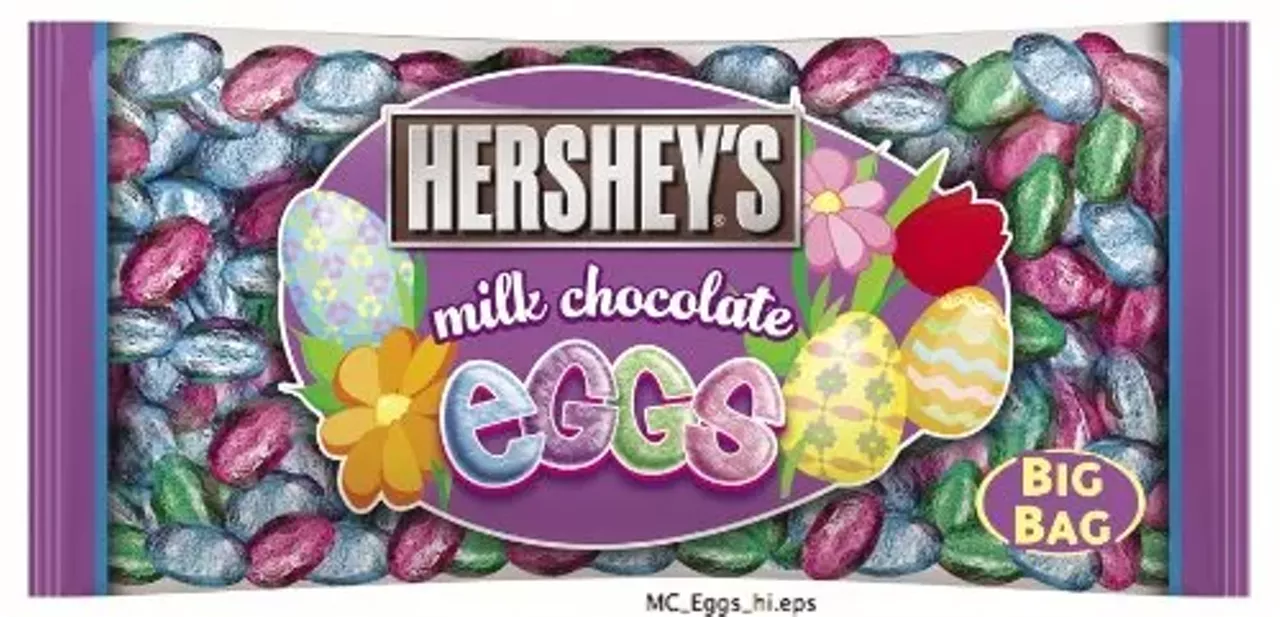 The Best Hershey's Solid Milk Chocolate Eggs For those who would like to enjoy seasonal candy without the gimmick, look no further than Hershey's solid milk chocolate eggs. These little eggs will satisfy your sweet tooth without rotting your teeth. They're made of the same chocolatey goodness we expect from Hershey's, molded into dense, rich, bite-sized eggs. These eggs are simple and uncomplicated. Thanks to other trusted Hershey's offerings, including kisses and mini chocolate bars, we know Hershey's won't bullshit us with low-quality, chalky-tasting chocolate. Hershey's understands that what we want most from our Easter candy is creamy milk chocolate in a holiday shape that won't break our teeth, make us sick to our stomachs or ruin Easter with gross-out novelty. We feel festive while eating Hershey's eggs, and thanks to their pastel wrappers, we can carry some (or a whole bag) around with us without fear of them melting in our pockets and ruining perfectly nice Easter pajamas dress clothes.
