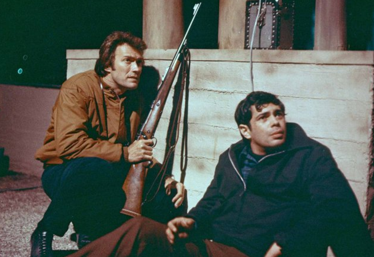 Dirty Harry (1971) Released in late 1971, Dirty Harry introduced the figure of the Legal Vigilante that would prove so useful to Richard Nixon in the upcoming election year. Dirty Harry was a dirty man for a dirty time&mdash;an authority figure who hated authority. More than the original anti-Miranda, anti&ndash;Great Society cop film, Dirty Harry was Easy Rider in reverse, featuring a hippie as serial killer rather than victim. In its day, the movie was critically and commercially overshadowed by The French Connection, but en route to inspiring four sequels, it became a mainstream cult film. --J. Hoberman
