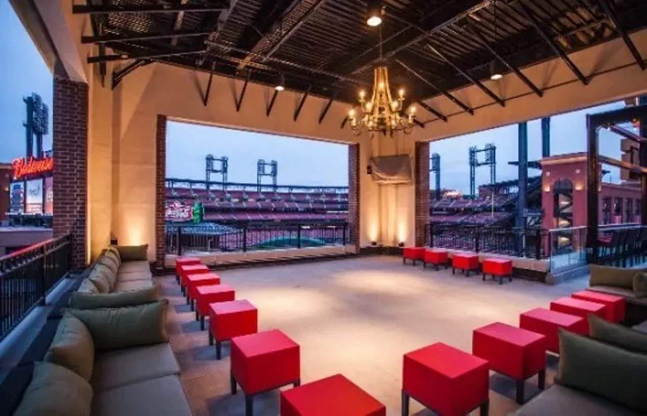 Budweiser Brew House 601 Clark Ave #101 St. Louis, MO 63102 (314) 241-5575 For Cardinals fans, few views are better than the one of Busch Stadium. At Budweiser Brew House, a three-level restaurant at Ballpark Village, you can see right into baseball heaven. You&#146;ll also love the beer selection -- we&#146;re talking 239 beer taps. Photo courtesy of Budweiser Brew House.