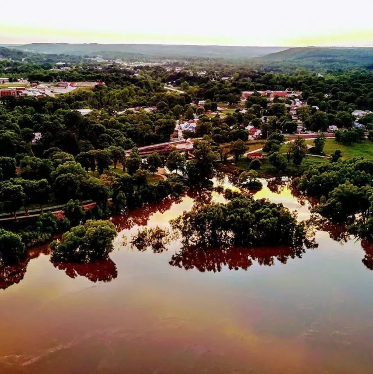 Kimmswick, Missouri What's so great about it: Kimmswick looks positively lovely from the sky ... and from the ground, too. Here you can step back in time on the Delta Queen, the country's last authentic overnight steamboat, or in one of the town's numerous shops, many of which reside in historic buildings. Kimmswick is only 25 miles from St. Louis, making it perfect for a day trip -- but if you want to make a night of it, you can stay at one of Kimmswick's bed and breakfasts, too. Visit visitkimmswick.com for more information. Photo courtesy of Instagram / magnus_fett.