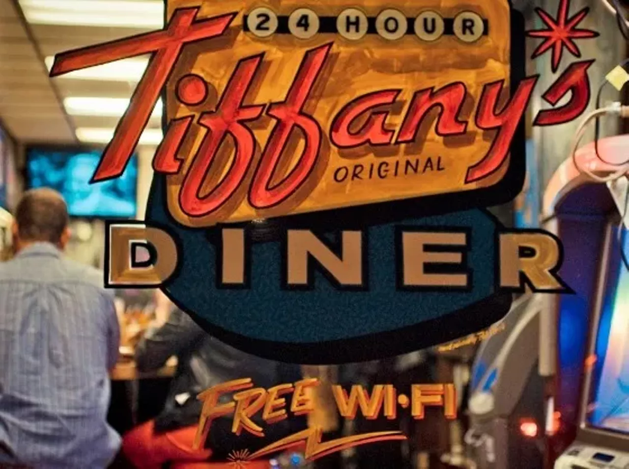 Tiffany's Original Diner 7402 Manchester Rd. Maplewood, MO 63143 (314) 644-0929 Tiffany's Original Diner has been serving hungry customers since 1960, but that doesn't mean there's nothing new here: This Maplewood spot has added locally roasted artisan coffee and "a slinger made your way" to its reasons to visit. Tiffany's also prides itself in its jukebox, which gets you one heck of a deal -- $1 will get you three plays, $2 gives you seven plays and $5 allows for 18 plays. Note that Tiffany's is open 24/7 except for Sundays, when it closes from 3 to 7 p.m. Photo by Angela Vincent.