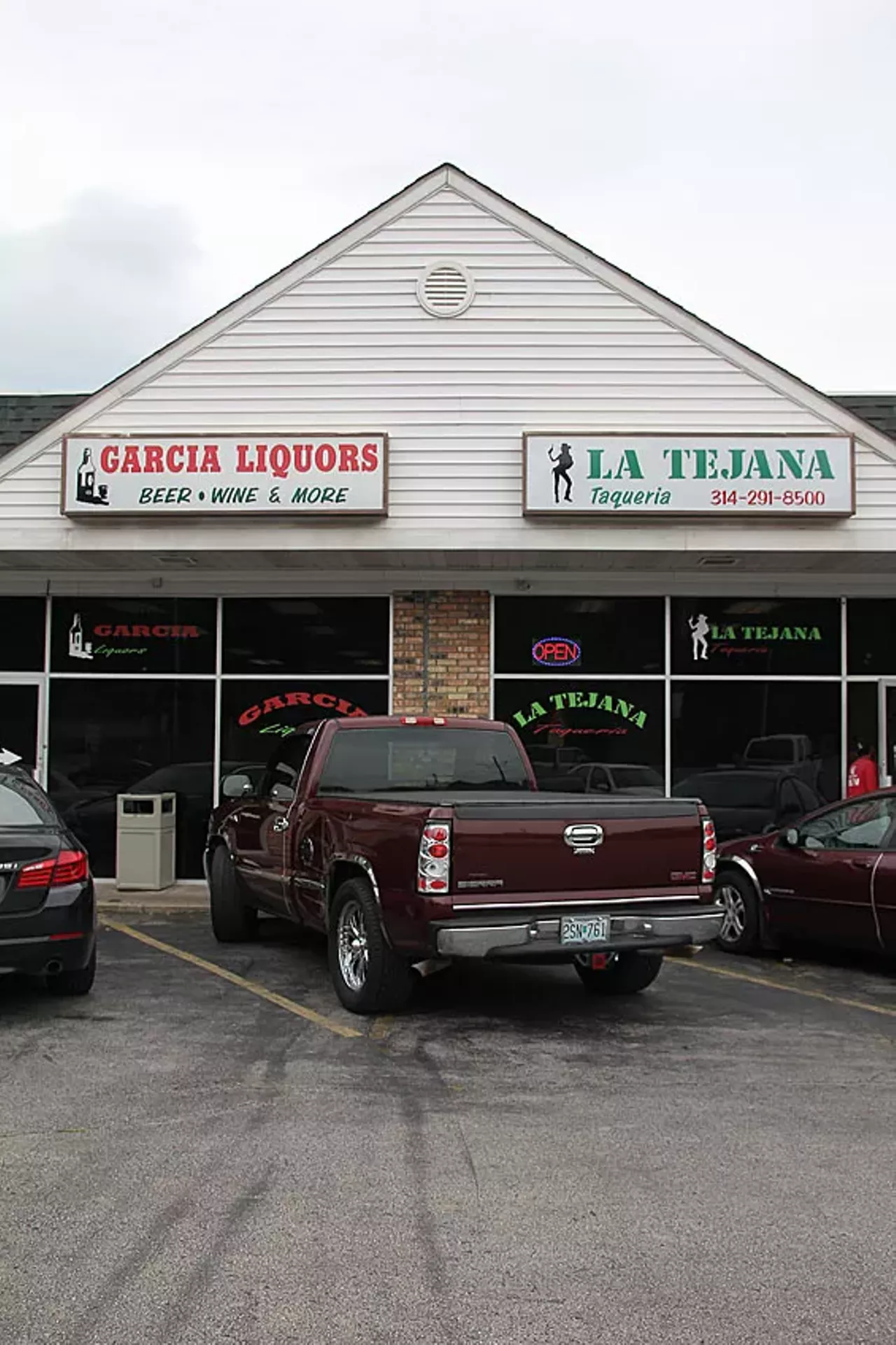La Tejana Taqueria (3149 North Lindbergh Boulevard, Maryland Heights; 314-291-8500) If you've ever dreamed of a liquor store that serves tacos, you're in luck. The menu at Le Tejana is handwritten and taped to the wall: tacos, tortas and a few platters with meat, rice and refried beans, all made to perfection. Try the tacos campechanos, a mixture of steak and chorizo, or the simple but classic tacos al pastor. On the weekends, La Tejana prepares heavenly carnitas: crisp on the outside, tender inside and outrageously flavorful. Goat soup is another staple -- the flavor is rich and unmistakably, well, goaty as well as spicy, even a spoonful of the broth, minus any of the tender meat that swims in it, has quite the punch. Plus, as mentioned, you're in a liquor store...doesn't get much more convenient than that.