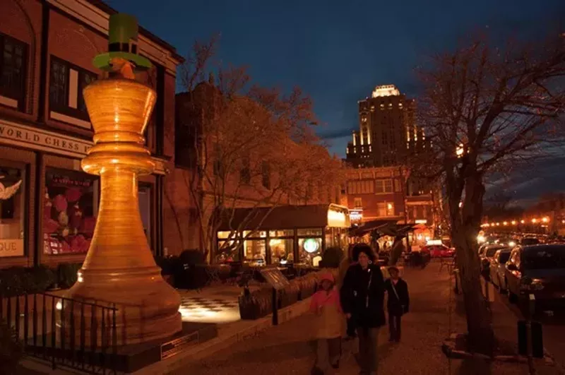 The Central West End offers both chess and potential mates. - MICAH USHER