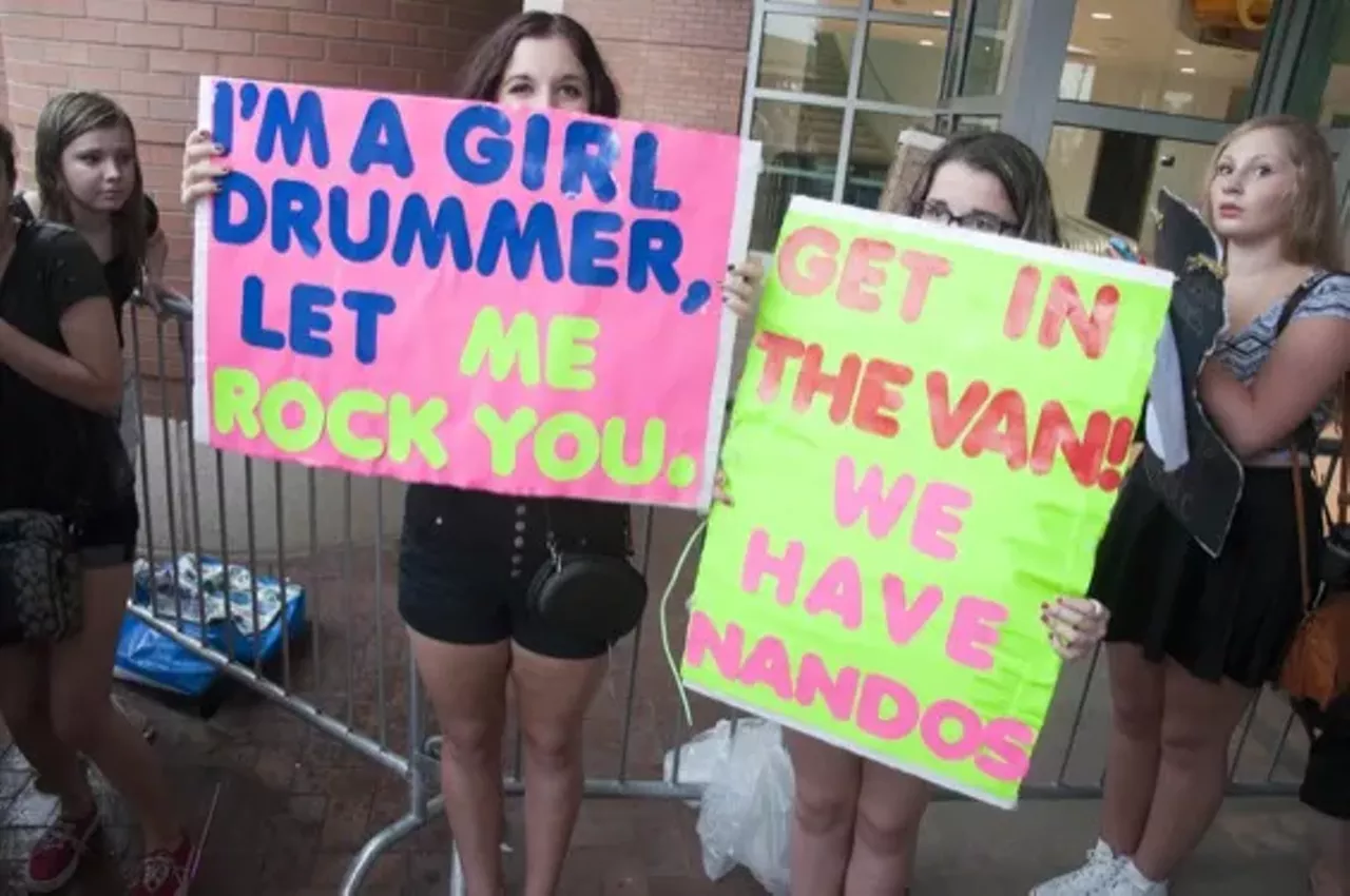 Image: The Crazy, Drenched Fans of One Direction