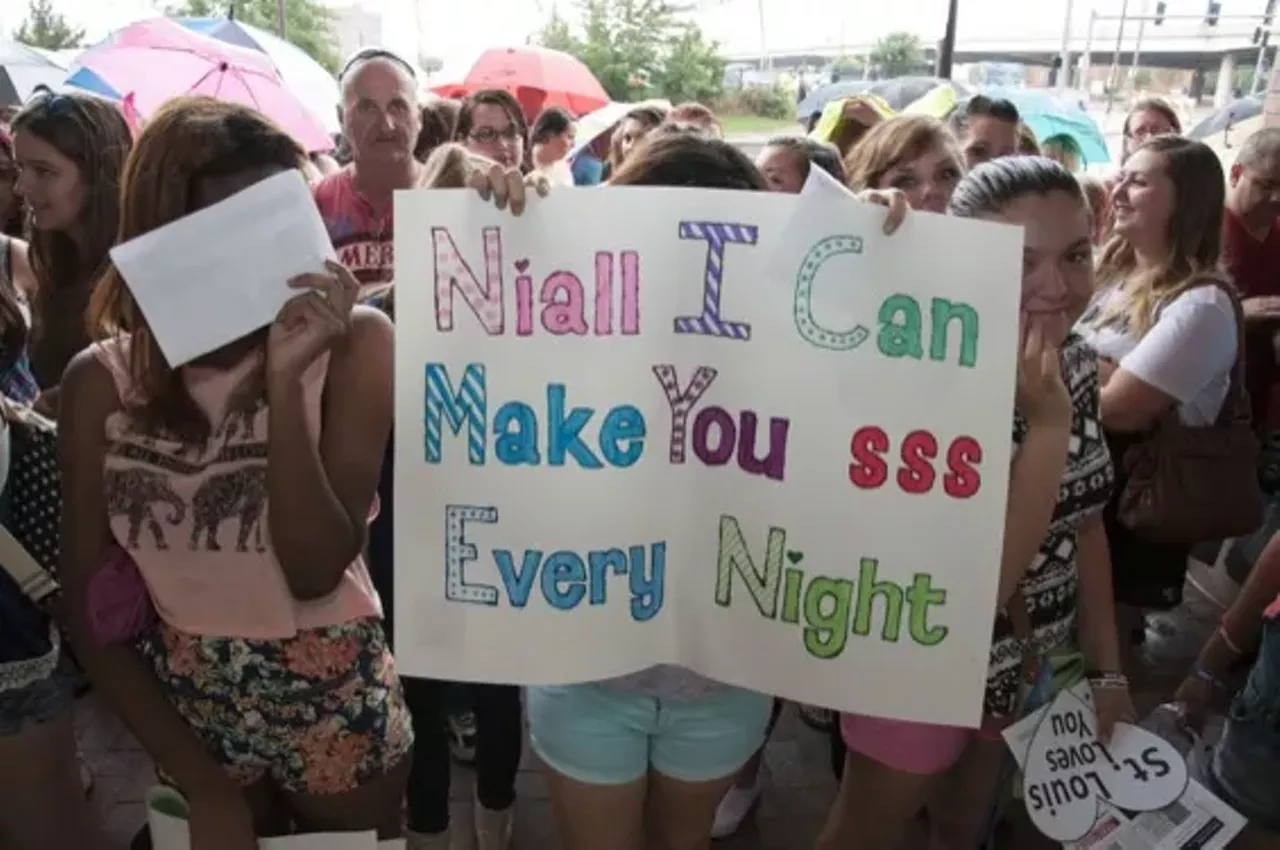 Image: The Crazy, Drenched Fans of One Direction