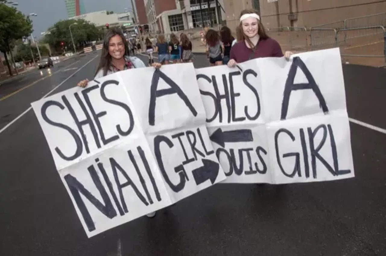 Image: The Crazy, Drenched Fans of One Direction