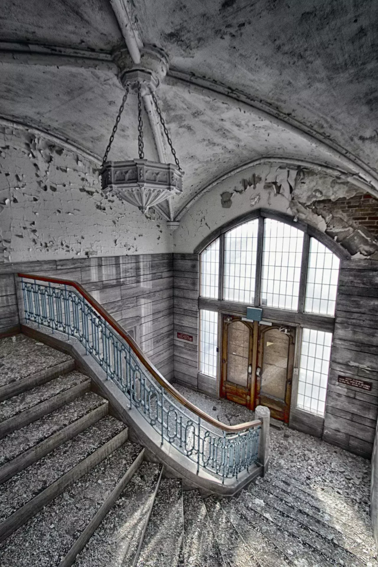 Title: Marble Staircase School: Scullin School Photographer: Ann Chartrand 